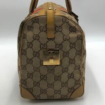 【人気モデル】GUCCI ミニボストンバッグ シェリーライン GGキャンバス　グッチ_画像6