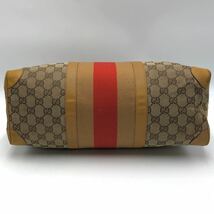 【人気モデル】GUCCI ミニボストンバッグ シェリーライン GGキャンバス　グッチ_画像7