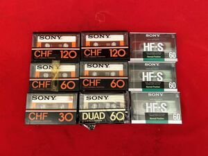 * new goods unused *SONY DUAD60/CHF60/CHF30/CHF120/HF-S60*9ps.@ summarize * cassette tape * Sony *SR(N142)