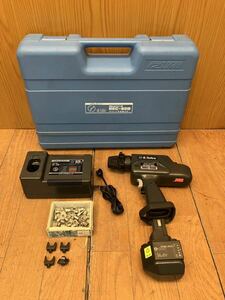 ★動作品★IZUMI★電動油圧式工具★携帯用ハードケース・バッテリー1個・充電器付き★圧着機★鉄工用★油圧工具★泉精器★REC-60B/SR(N000)