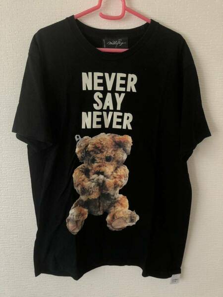 milkboy NEVER BEAR クマ 熊 テディベア Tシャツ ブラック