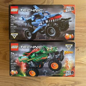 LEGO レゴテクニック Monster Jam モンスタージャム　モンスタートラック　メガロドン　ドラゴン42134 42149 2個セット