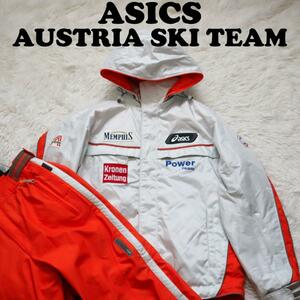 asics AUSTRIA SKI TEAM アシックス オーストリアスキーチーム スキーウェア スノーボードウエアジャケット パンツ セットアップ上下セット