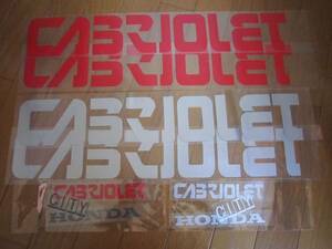 * CITY City cabriolet decal sticker full set *