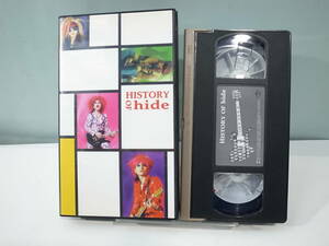 ☆【VHS】HISTORY OF hide VHVD001 (管理:5223) ※再生未確認