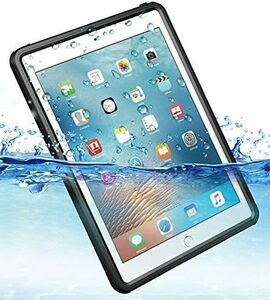 サイズ: iPad Pro 9.7インチAir2用 iPad 完全 防水ケース 耐震 防雪 防塵 耐衝撃 カバー 全面保護 IP6