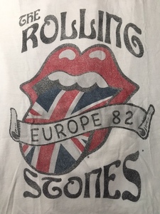 古着 ローリングストーンズ 82年ヨーロッパツアー 両面プリント size LL 長袖Tシャツ Rolling Stones