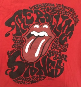 Старая одежда Rolling Stones Size M с длинным рукавом t -мала