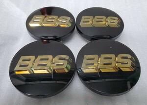 ◆BBS 正規品 センターキャップ 70mm 黒/金 ブラック/ゴールド ４個 美品 56.24.120 中古