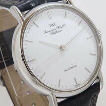 IWC ポートフィノ 自動巻き ノンデイト 白文字盤 International Watch Co メンズ 腕時計 Schaffhausen シャウハウゼン_画像4