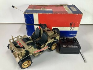 ru847◆YONEZAWA ヨネザワ◆RC ラジコン TOYS COMBATJEEP/コンバットジープ 4WD 軍用車両 ミリタリー 車 玩具 おもちゃ ジャンク