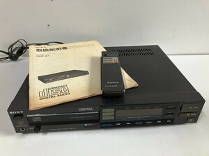 ⑪u879◆SONY ソニー◆CDプレーヤー COMPACT DISC PLAYER CDP-33 DIGITAL オーディオ機器 取扱説明書 リモコン付き 通電のみ確認済み