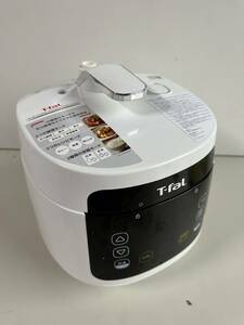 Mt573◆T-Fal ティファール◆家庭用圧力なべ CY3501JP 電気圧力鍋 調理器具 ラクラ・クッカー 1台10役 ホワイト 動作品