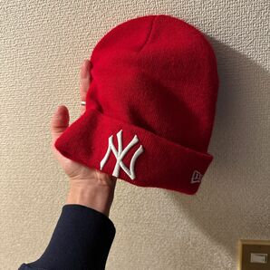 newera ヤンキース　ニットキャップ ニット帽 ビーニー 帽子