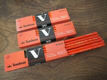 昭和レトロ Tombow/トンボ鉛筆【8900V 朱色 8900V.P 7/3 しゅ・あい Vermilion】5ダース◆赤鉛筆 青鉛筆 文房具 えんぴつ 当時物_画像8