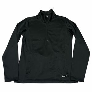 NIKE GOLF ナイキゴルフ ハーフジップシャツ ゴルフウェア ブラック L レディース