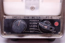DWELL RPM METER PT-5 No.329 DATE 1968 ドエル エンヂン廻転計 エンジン回転計 RPMメーター H-404 H-405 HD 平根電測工業 Z10074_画像3
