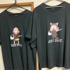 試着ディスプレイのみ SPY×FAMILY スパイファミリー アーニャ アニメ半袖Tシャツ 2枚セット