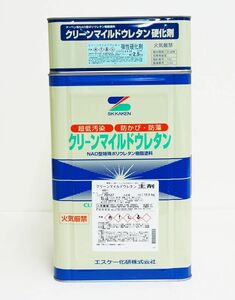 弾性クリーンマイルドウレタン 5分艶 16kgセット 白/淡彩色 エスケー化研 外壁 塗料 Z06