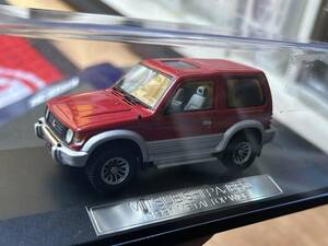 1/43 ハイストーリー ミツビシ　パジェロ　1991 メタルトップ　ワイド　レッド　HS042 RE mitsubishi pajero 