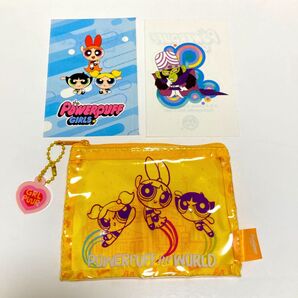 パワーパフガールズ ステッカー クリアポーチ セット