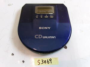 (S-3069)SONY ポータブルCDプレーヤー D-E707 動作未確認 現状品