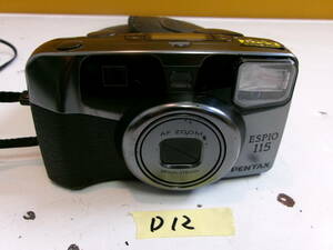 (D-12)PENTAX compact camera ESPIO115 operation not yet verification present condition goods 