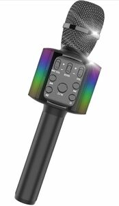 Sky Stone Bluetooth カラオケマイク マイク karaoke LEDライト付き 音楽再生 録音可能 カラオケ機器