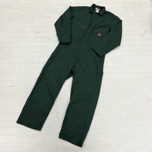 1227◎ Dickies ディッキーズ トップス つなぎ ツナギ サロペット 長袖 フルジップ ボタン カジュアル カーキー メンズ42