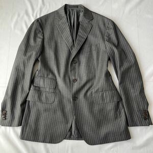 希少 サイズ50 BOGLIOLI BERGDORF GOODMAN ボリオリ バーグドルフグッドマン テーラードジャケット スーツ ジャケット グレー ストライプ