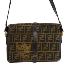 1円 ■ フェンディ ショルダーバッグ レディース ブラウン系 キャンバス×レザー ズッカ FENDI ■E.Bee.hP-7_画像2