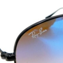 1円 ■ 極美品 レイバン サングラス RB3362 ブラック系 プラスチック×メタル お出かけ Ray Ban ■E.Bemo.zE-19_画像9