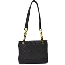 1円 ◎極美品 CHANEL シャネル チェーンショルダートートバッグ マトラッセ ココマーク レザー ブラック◎K.Dsmr.zE-10_画像3