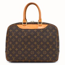 1円 ◆定価20万 美品 LOUIS VUITTON ルイヴィトン ハンドバッグ ドーヴィル M47270 モノグラム ブラウン◆K.Cip.oR-26_画像3