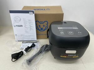 【未使用】TIGER タイガー 2023年製 マイコンジャー炊飯器 JBS-B055 メタルブラック 電源コード/取説/しゃもじ/計量カップ/元箱付き 開封品