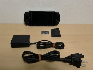 SONY　PSP-3000　ピアノ・ブラック　完動品　充電器 & 純正バッテリー & メモステ4GB 付属　クリックポスト可