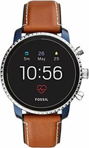 FOSSIL フォッシル　EXPLORIST タンレザー＆ラバー ジェネレーション4スマートウォッチHR