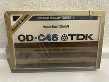 新品 未開封 TDK OD-C46 カセットテープ NOMAL POSITION 昭和 レトロ ビンテージ 激レア 希少_画像1