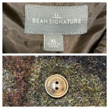 美品■L.L.Bean Signature■ウールブランケット シャツジャケット XL ブラウン 肉厚 迷彩 エルエルビーン シグネチャー オーバーサイズ_画像10