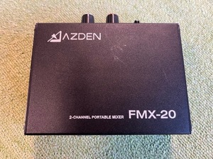 AZDEN★FMX-20★ポータブルミキサー★現状品★D