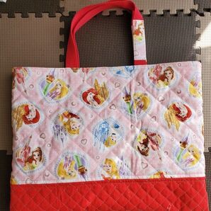 ⑥⑦ハンドメイド ディズニープリンセス レッスンバッグ