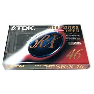 即決★当時物★未開封パッケージ★TDK SR-X 64 ハイポジション カセットテープ