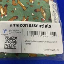 Amazon Essentials パジャマ セット ニット メンズ　リス　セットアップ　日本XL相当_画像6