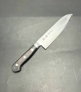 有次 平常一品 三徳庖丁 料理包丁 全長26cm 刃渡り約15cm 重量134g 職人 プロ 調理器具 H4714