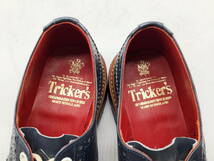 【未使用極美】Tricker's トリッカーズ ★英国製 バートン ウイングチップドレス ネイビー UK7.5 ★_画像5