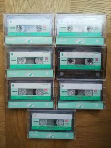【送料安】カセットテープ　ミュージックテープ　7本 まとめて　maxell JukeBox 10分　20分 カラオケ　練習　中古　使用済み 