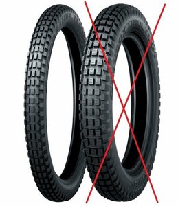 ※フロントのみ　未使用　新品 DUNLOP GEOMAX TRAIAL TL01 80/100-21 51M 　オフロード　トライアル　