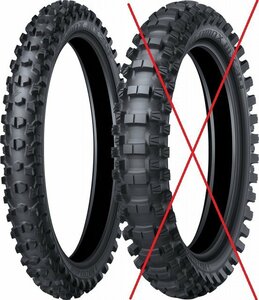 ★フロントのみ 未使用 新品 DUNLOP GEOMAX MX34 60/100-10 33J モトクロス 各種オフロードバイクに　公道走行不可