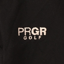 【超美品】プロギア 半袖ポロシャツ 黒 シンプル 薄手 メンズ L ゴルフウェア PRGR_画像3