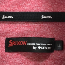 【超美品】スリクソンbyデサント 長袖ハイネックシャツ ピンク×黒 ハーフジップ メンズ LL ゴルフウェア SRIXON_画像4